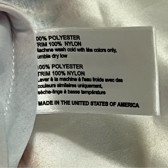 NWT Frankie’s Bikinis Cora Tie Dye Mini Satin Slip Dress Pastel Fairy Whimsical - Picture 8 of 16